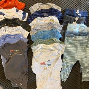 Lot of Infant Boy’s Clothing: Size 6 Months. Carters & Cloud Island